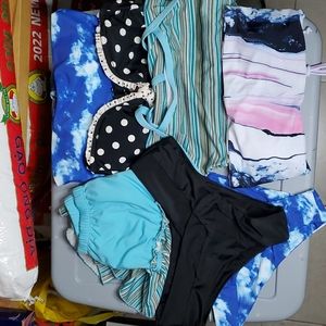 $1 bundle box (7 items) bikini top panty swimwear swimset swimsuit